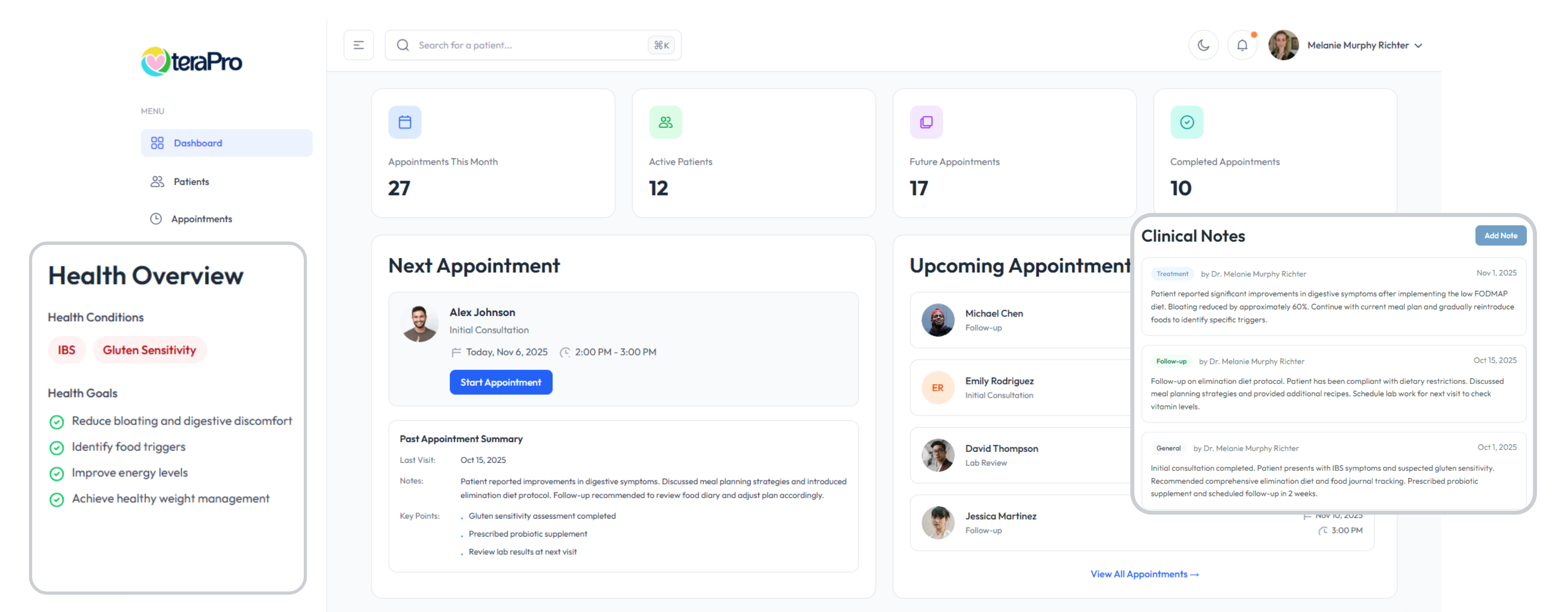 TeraPro Dashboard Preview